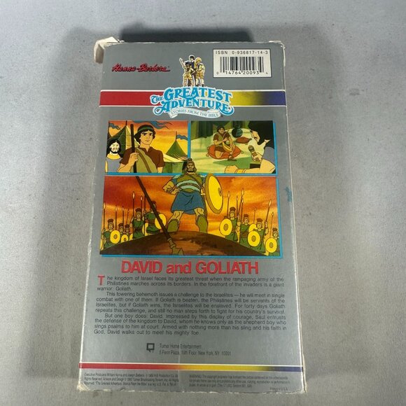 Hanna-Barbera David & Goliath VHS 1986 Animated Bible Stories - Picture 2 of 3